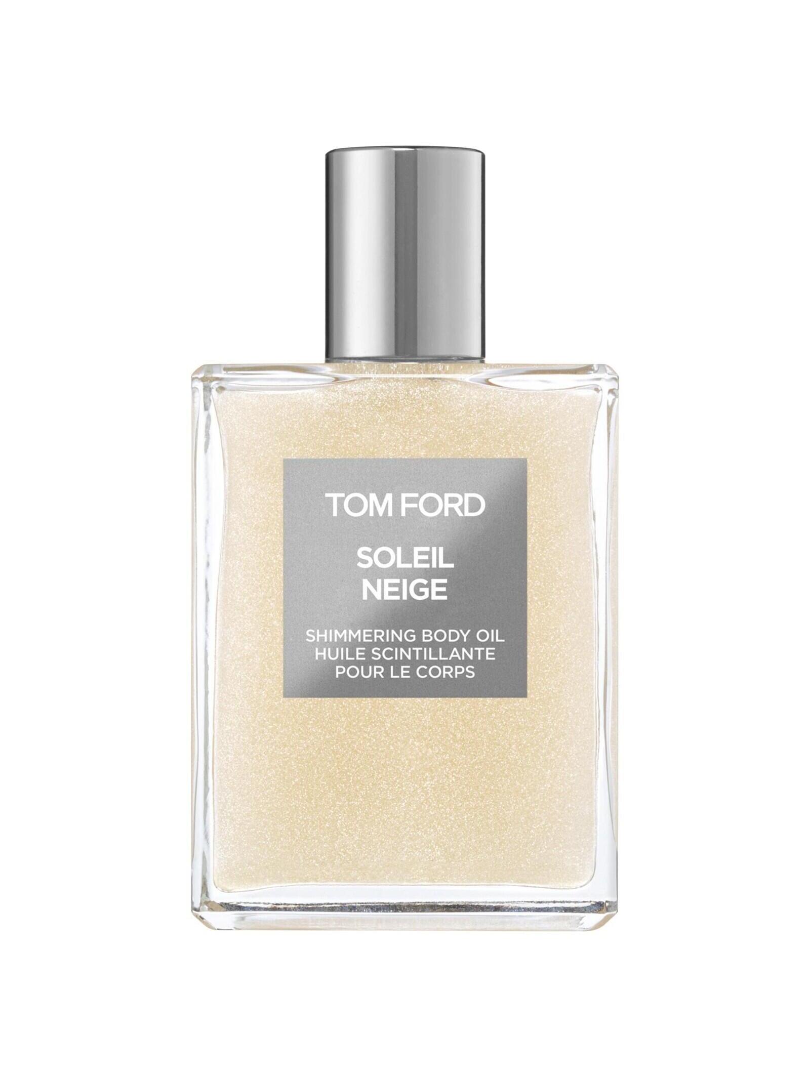Tom Ford Soleil Neige Shimmering Body Oil Spray Scented Glow, Silver 100ml, New